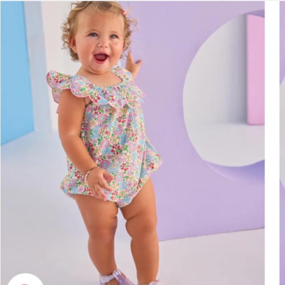 New w Tag: SET OF TWO . Bisby Bubble Romper and Mabel & Honey LS Boho Romper. - Picture 2 of 13